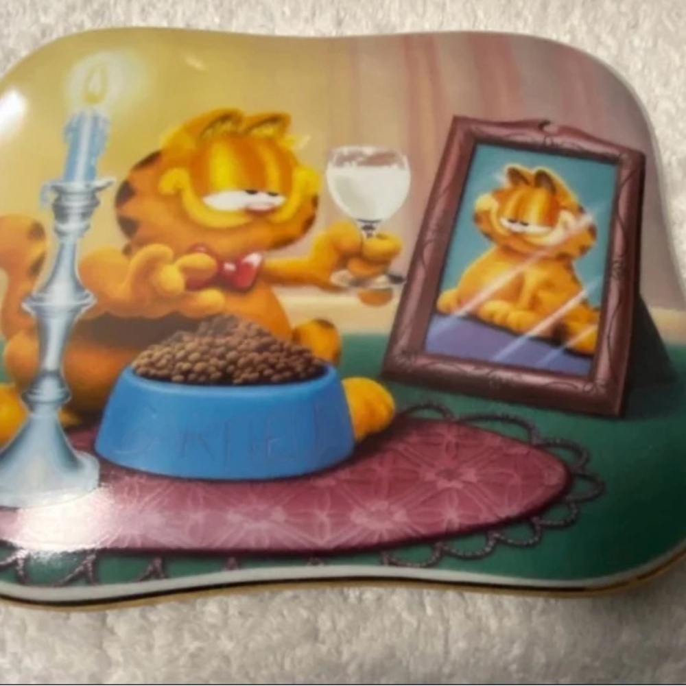 Danbury Mint Garfield Music Box Collection Jewelry Box "Love Me Tender" Song